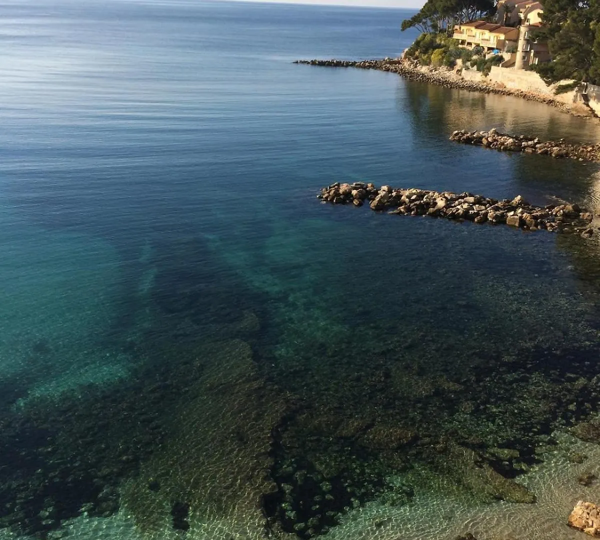 Villa Les Algues, Les Pieds Dans L'Eau Sur La Plage De Renecros Bandol Frankrijk