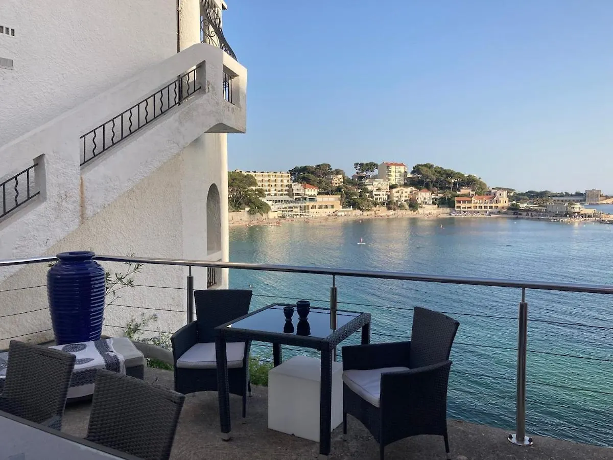 Villa Les Algues, Les Pieds Dans L'Eau Sur La Plage De Renecros Bandol