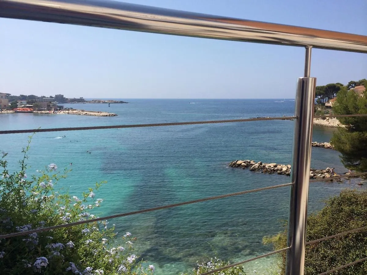 Villa Les Algues, Les Pieds Dans L'Eau Sur La Plage De Renecros Bandol Frankrijk