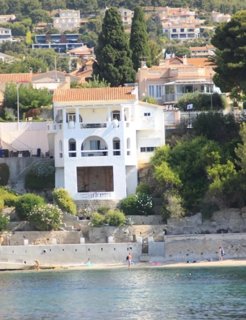 Villa Les Algues, Les Pieds Dans L'Eau Sur La Plage De Renecros Bandol Frankrijk